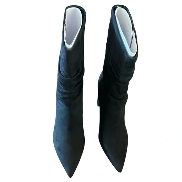 Nine West Denner 2 Microsuede Covered Heel Mid-Calf Boots NWT Size 9 - Picture 2 of 10